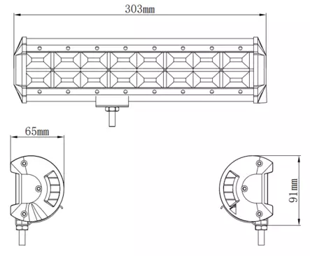 Kinwons Led Ramp 10-30V 192W Flood - MC Lampor och arbetsljus - 109-85192 - 2