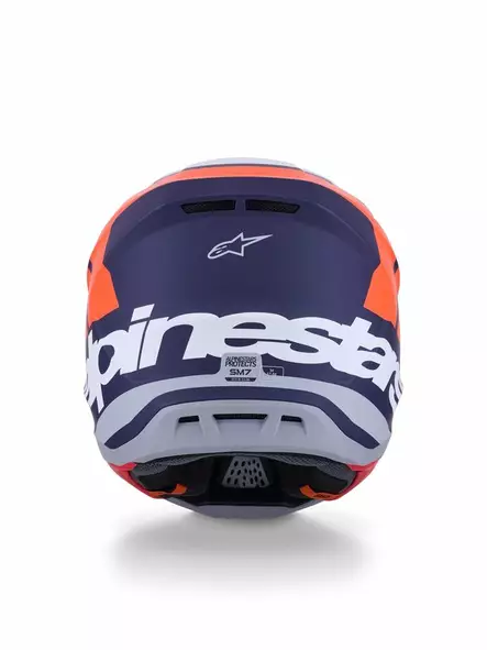 Crosshjälm Alpinestars S-M7 Core, orange/blå - Crosshjälmar - D513802 - 2
