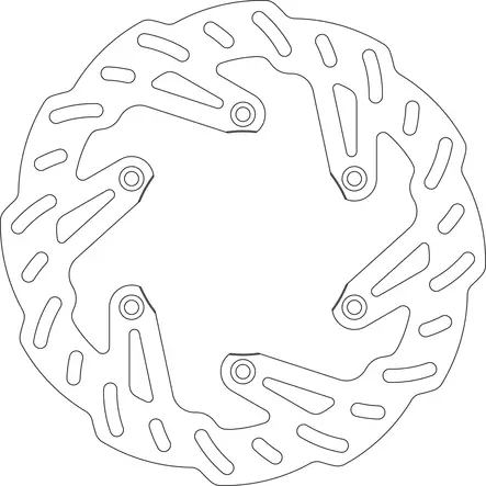 GOLDFREN Bromsskiva Bak KX125/250 89-02,KX500 89-,KLX6 - Motocross bromsskivor - 46-13-4152 - 1
