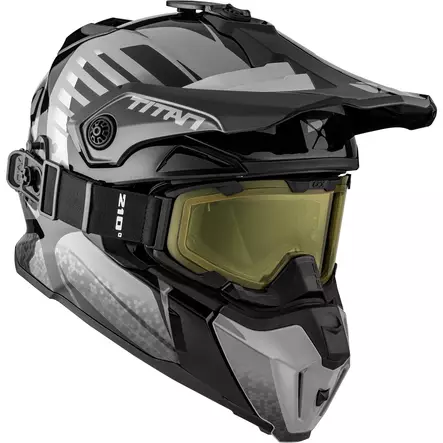 CKX Titan Avid skoterhjälm + goggles, grå - Snöskoterhjälmar - 58-2302 - 1