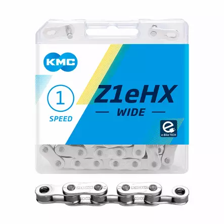 Kedja 1-v KMC Z1eHX Wide EPT, 1/2 x 1/8", 112L - Elcykelkedjor - BZ1EWEP12 - 1