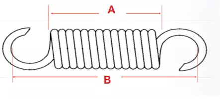 Sno-X Avgasfjäder 86x111,5mm - Snöskoter avgasfjädrar - 82-109-02 - 2