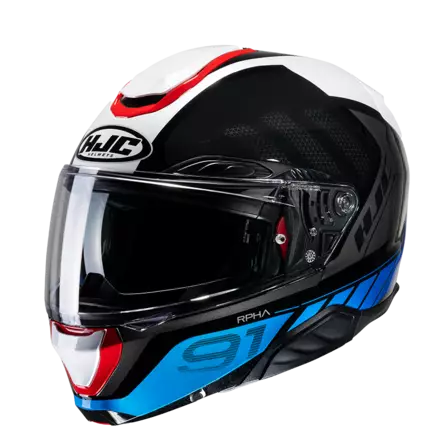 Motorcykelhjälm HJC RPHA 91 Rafino, vit/svart/blå MC21 - MC öppningsbara och öppna hjälmar - 630-23042 - 2