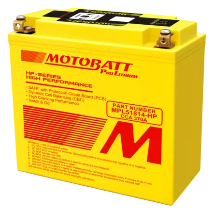 Motobatt lithium batteri MPL51814-HP - Motorbatt batteri - 14-524-2 - 1
