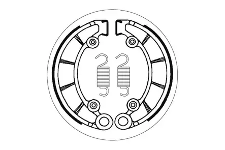 SBS Bromssko 2072 - MC Bromsskor - 23-2072 - 1