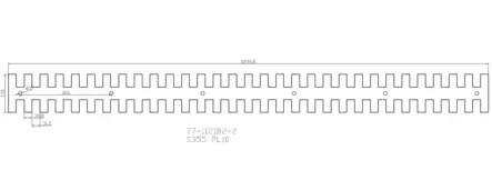 Bronco Skrapstål till 77-12182 vägskrapa - Arbetsmaskinernas reservdelar - 77-12182-2 - 2