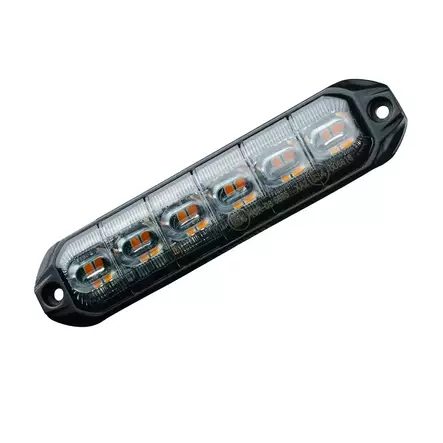 Monsterlux Alerta 6 LED varningsljus gul - MC Lampor och arbetsljus - 109-3555-301002 - 1