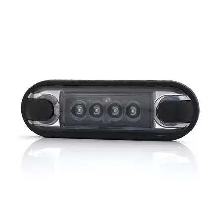 Monsterlux Horus Black Optic LED-markeringsljus gult ovalt för plan- och rörmontering - MC Lampor och arbetsljus - 109-3555-601912 - 0