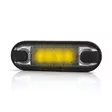 Monsterlux Horus Black Optic LED-markeringsljus gult ovalt för plan- och rörmontering - MC Lampor och arbetsljus - 109-3555-601912 - 2