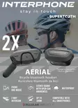 Interphone Aerial bicycle BT headset Twin Pack - Intercom - 297-2316-2 - 1