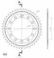 Supersprox / JT Rear sprocket 245/2.42 - Motocross bakdrev - 27-2-245-2-42 - 1