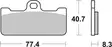 SBS Bromsklossats Dual Sinter 2 695DS-2 - MC Bromsbelägg - 23-695DS-2 - 2