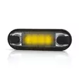 Monsterlux Horus Black Optic LED-markeringsljus gult ovalt för plan- och rörmontering - MC Lampor och arbetsljus - 109-3555-601912 - 1