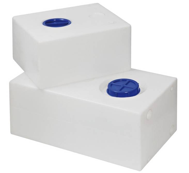 Osculati vattentank 170 liter, 88 x 40-50 x 40-50cm - Vattenbehållare - M52-194-72 - 1