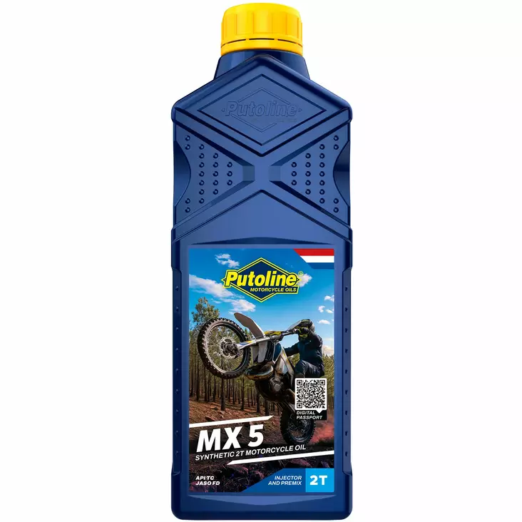 Putoline MX5 Motorolja 1L - 2T Motoroljor - 554-70272 - 1