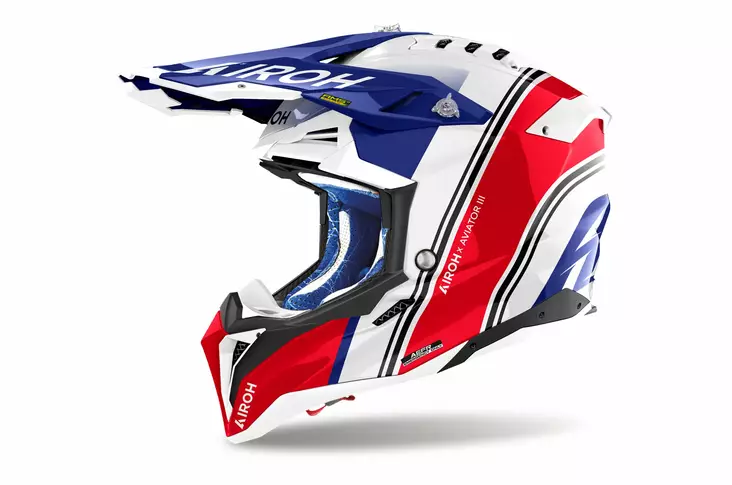 MC-hjälm Airoh Aviator 3 Hima, glansig röd - Crosshjälmar - 57-25002 - 1