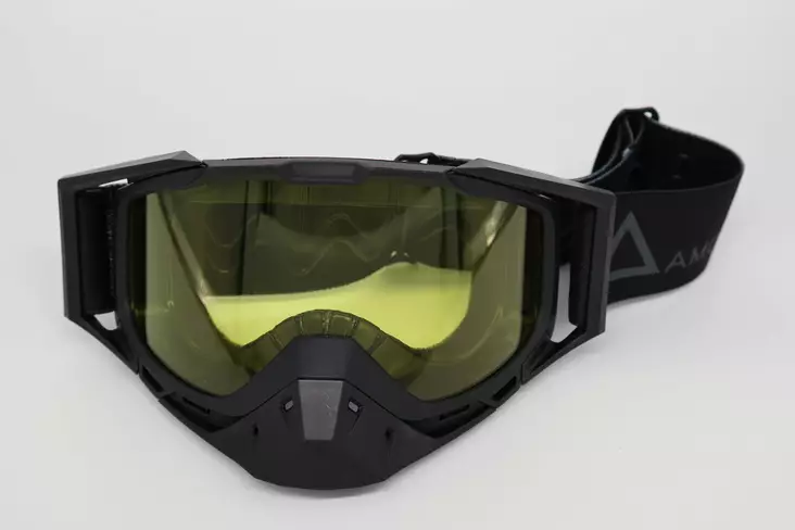 AMOQ Youth Snow Goggles Black-Grey, yellow lens - Skoterglasögon - 645-26130409-2 - 1
