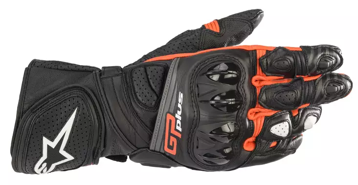 MC handskar Alpinestars GP Plus R v2, svart/röd - MC handskar - D398072 - 1