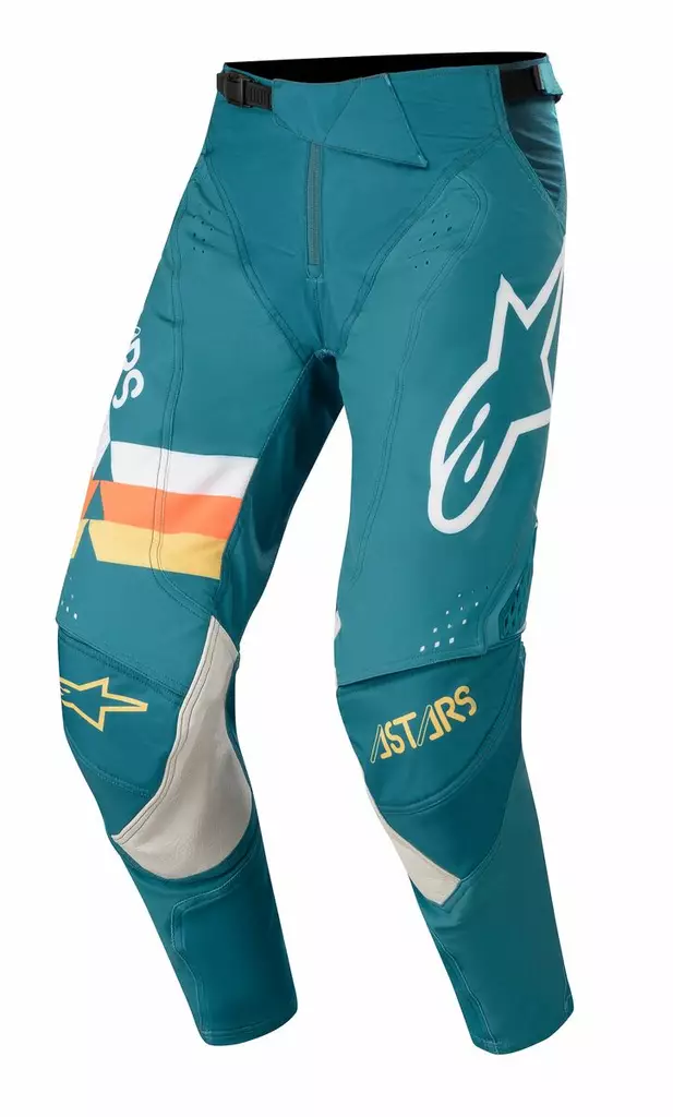 Alpinestars Techstar Venom Byxor Petrol/Vit/Orange Fluo - Crossbyxor - D271812 - 1