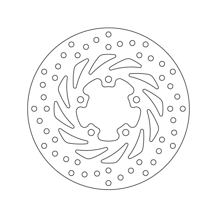 Brembo Bromsskiva Serie Oro - MC Bromsskivor - 232-68B40732 - 1