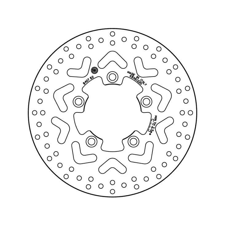 Brembo Bromsskiva Serie Oro - MC Bromsskivor - 232-68B407B2 - 1