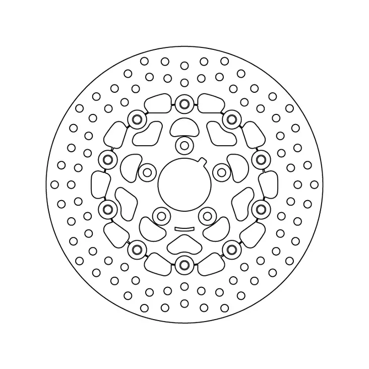 Brembo Bromsskiva Serie Oro floating - MC Bromsskivor - 232-78B40822 - 1