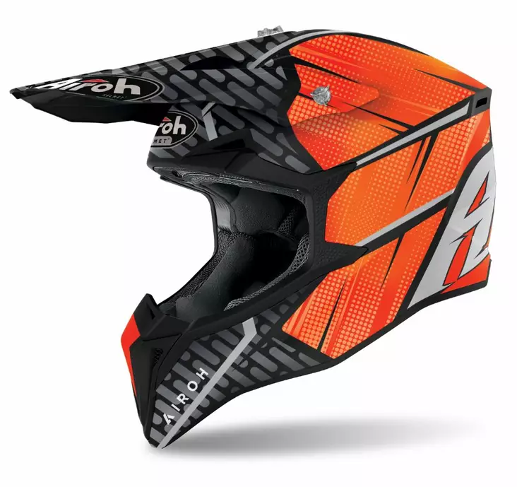 Crosshjälm Airoh Wraap Idol, matt orange - Crosshjälmar - 57-2212 - 1