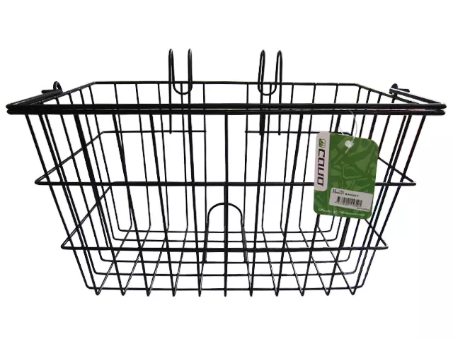 Framkorg CAVO 26-28" med krokar, svart - Varukorgar - 48-702 - 1