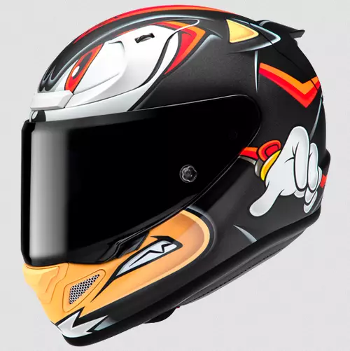 HJC RPHA 12 Shadow The Hedgehog, svart - MC integralhjälmar - 630-25902 - 1
