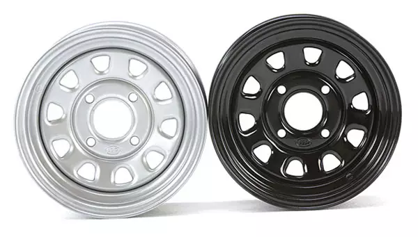 ITP Stålfälg Delta svart 12x7 4/110 4+3 - ATV fälgar - 74-0812 - 1