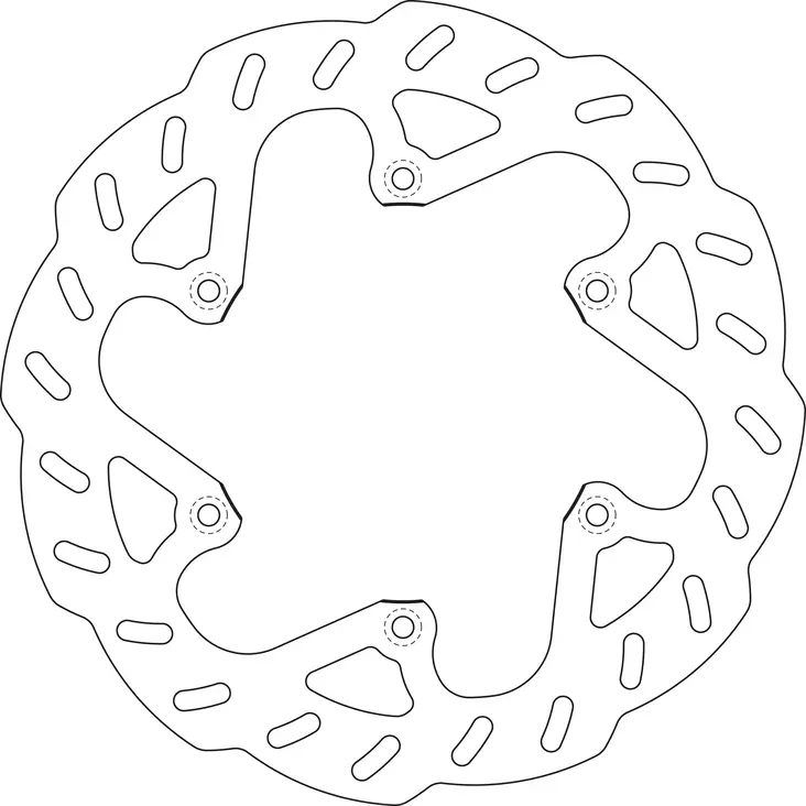 GOLDFREN Bromsskiva Bak RM125/250 99-08 - Motocross bromsskivor - 46-13-3252 - 1