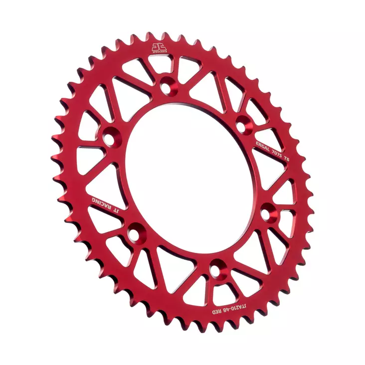 JT Bakdrev Aluminium 7075 T6 Röd JTA210.48RED - Motocross bakdrev - 274-A210-48-2 - 1