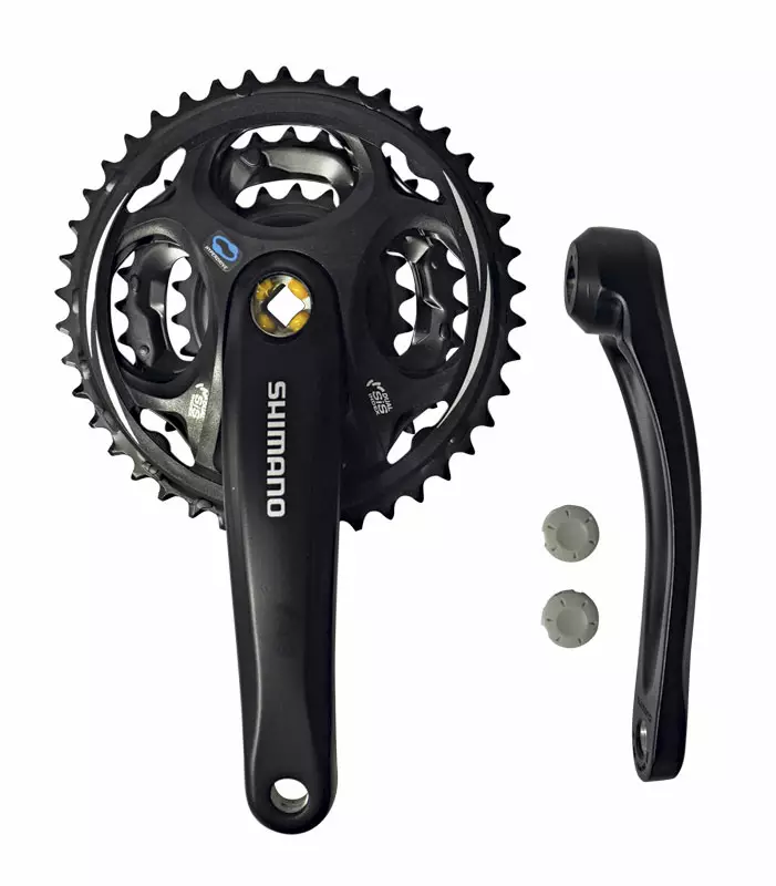 Vevparti SHIMANO FC-M311, 42/32/22, 170mm Alu, djup 5mm, svart - Pedalvevspar - 66672 - 1
