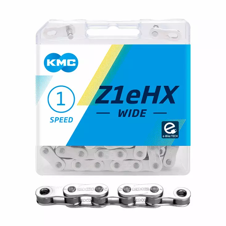 Kedja 1-v KMC Z1eHX Wide EPT, 1/2 x 1/8", 112L - Elcykelkedjor - BZ1EWEP12 - 1
