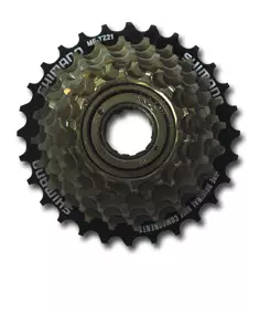 Frikrans SHIMANO, 7-delad, MF-TZ500, 14-28T - Gängade kassetter - 66642 - 1