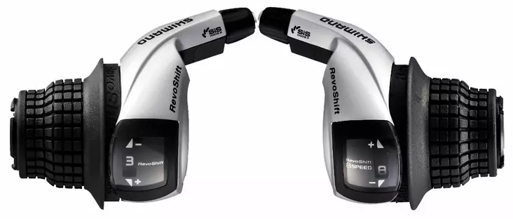 Vridväxelhandtag PAR, Shimano SL-RS45, 3-växlad vänster och 8-växlad höger - 3 växlar - 61372 - 1