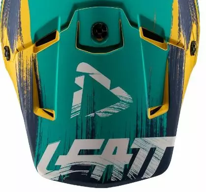 Leatt Skärm GPX 3.5 Guld/Teal M/XXL - Hjälm reservdelar - 683-193501-2 - 1