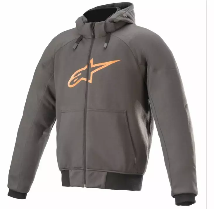 Hoodie Alpinestars Chrome Sport, grå/orange - MC jackor - D373522 - 4