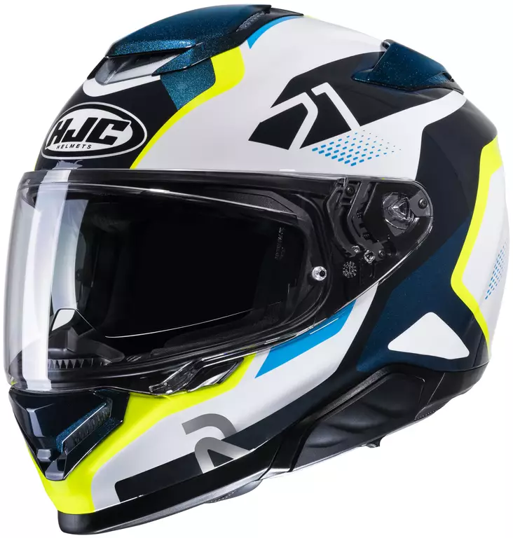 Motorcykelhjälm HJC RPHA 71 Hapel, vit/fluo gul MC3H - MC integralhjälmar - 630-23022 - 1