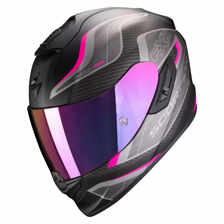 Scorpion EXO-1400 Air Attune hjälm, mattsvart/rosa - MC integralhjälmar - 14-298-179-02 - 1