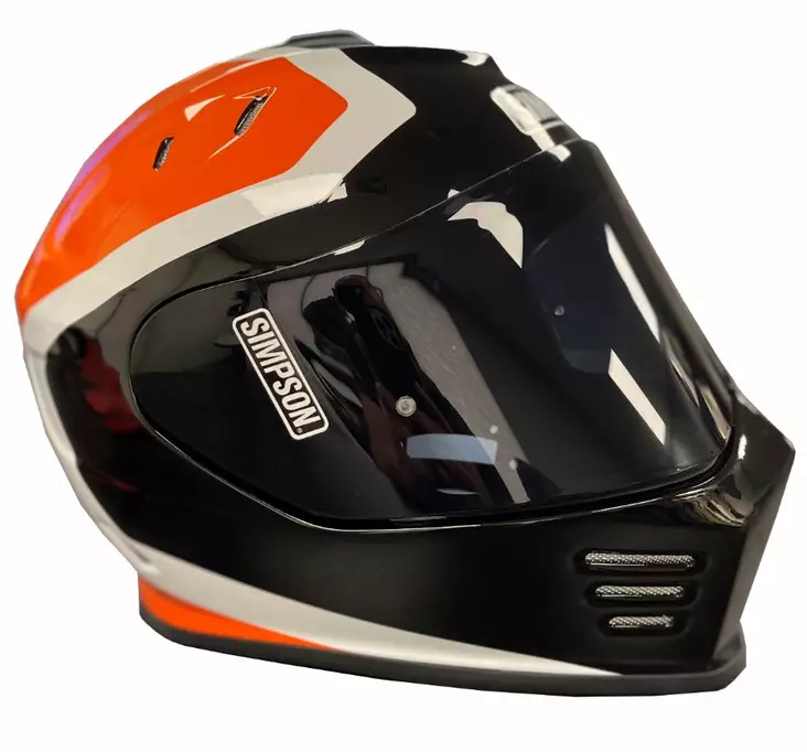 MC-Hjälm Simpson Venom Milwaukee, orange - MC integralhjälmar - 638-2202 - 1
