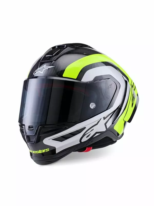 MC-hjälm Alpinestars Supertech S-R10 Arius, svart/silver/gul - MC integralhjälmar - D527482 - 1