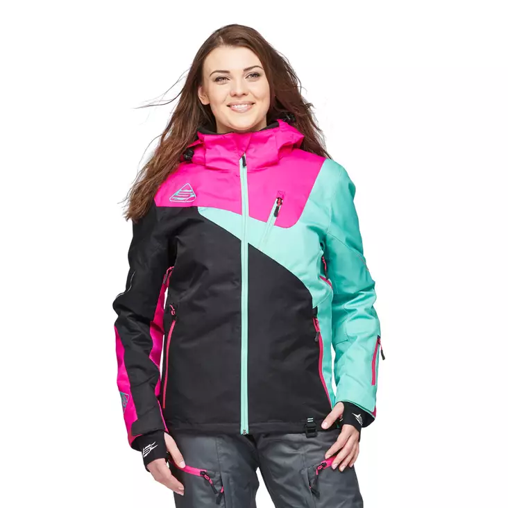 Skoterjacka Sweep Blizzard 2.0, svart/rosa/mintgrön - Skoterjackor - 537-2047-32 - 1
