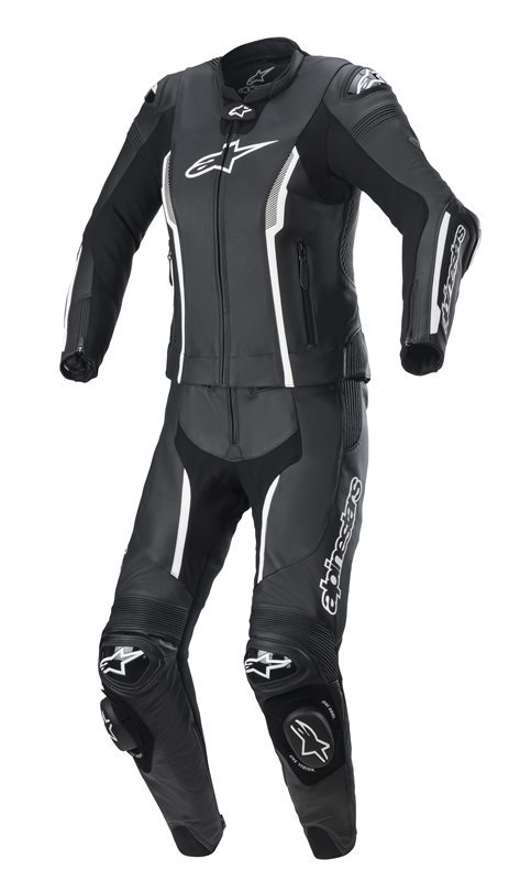 Alpinestars Missile v2 skinnställ för kvinnor, 2-pcs, svart/vit - MC skinnställ - D397652 - 2