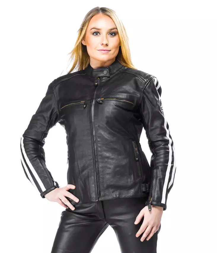 Skinnjacka Sweep Dina Dam, svart - MC skinnjackor - 533-8045-32 - 1