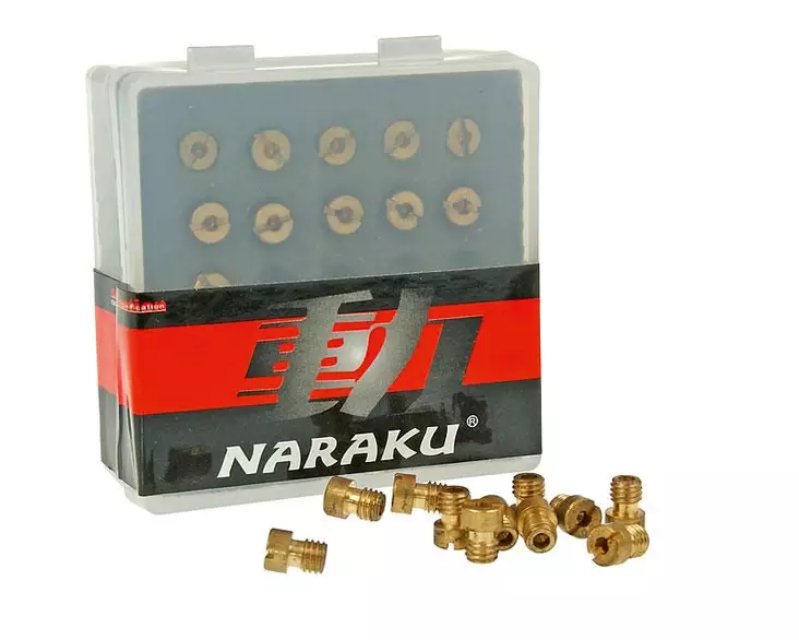 Naraku Munstycks-sortiment, 5mm, #80 - #100 (11st), Passar för: Dellorto - Munstycks - 302-0312 - 1