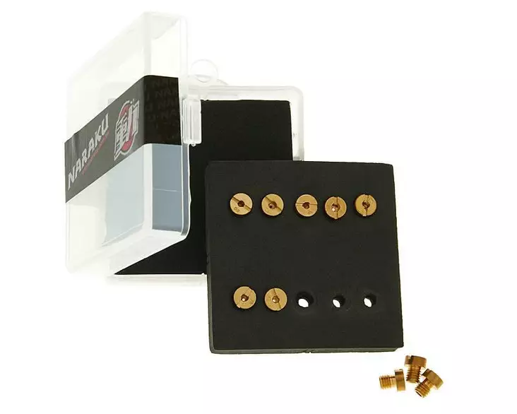 Naraku Munstycks-sortiment, 6mm, #110 - #128 (10 st), Passar för: Dellorto - Munstycks - 302-0092 - 1