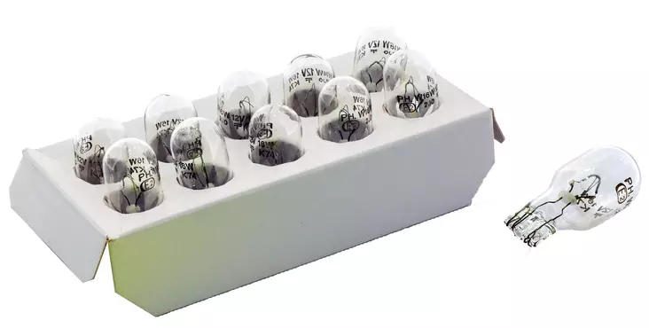 Philips glödlampa 12V 16W W2 1X9,5d - MC Glödlampor - 12-922 - 1