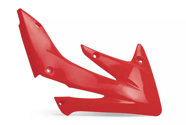Polisport radiator scoop CRF450 (13) red/white - Motocross kylarvingar - 176-0529-2 - 1