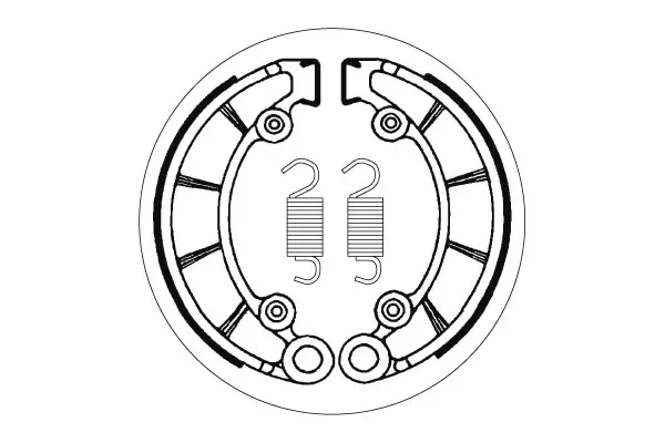 SBS Bromssko 2072 - MC Bromsskor - 23-2072 - 1